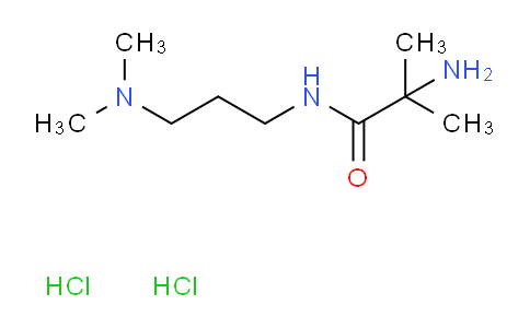 CAS No. 1220037-96-6, 2-Amino-N-(3-(dimethylamino)propyl)-2-methylpropanamide dihydrochloride