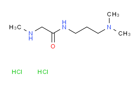 CAS No. 1220036-48-5, N-(3-(Dimethylamino)propyl)-2-(methylamino)acetamide dihydrochloride