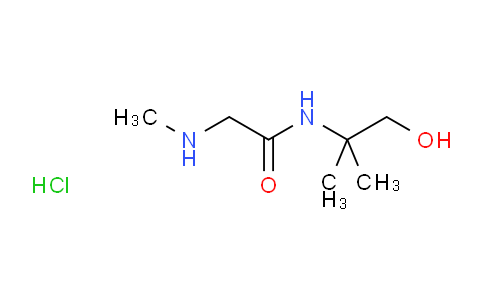 CAS No. 1219957-60-4, N-(1-Hydroxy-2-methylpropan-2-yl)-2-(methylamino)acetamide hydrochloride
