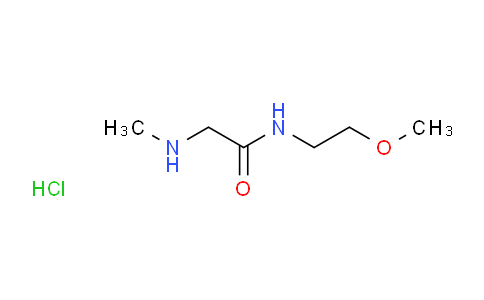 CAS No. 1220016-37-4, N-(2-Methoxyethyl)-2-(methylamino)acetamide hydrochloride