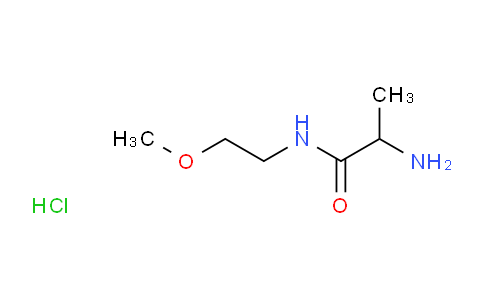 CAS No. 1236260-87-9, 2-Amino-N-(2-methoxyethyl)propanamide hydrochloride