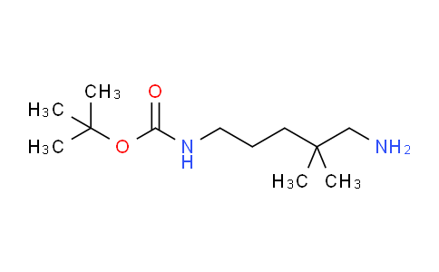 CAS No. 105090-82-2, tert-Butyl (5-amino-4,4-dimethylpentyl)carbamate