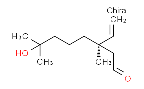 CAS No. 130675-15-9, (R)-7-Hydroxy-3,7-dimethyl-3-vinyloctanal