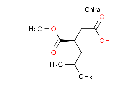 CAS No. 130165-76-3, (R)-3-(Methoxycarbonyl)-5-methylhexanoic acid