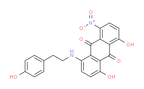 CAS No. 15791-78-3, 1,8-dihydroxy-4-((4-hydroxyphenethyl)amino)-5-nitroanthracene-9,10-dione