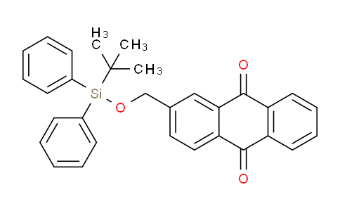 CAS No. 108562-19-2, 2-(((tert-Butyldiphenylsilyl)oxy)methyl)anthracene-9,10-dione