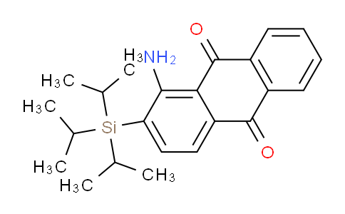 CAS No. 110036-09-4, 1-Amino-2-(triisopropylsilyl)anthracene-9,10-dione