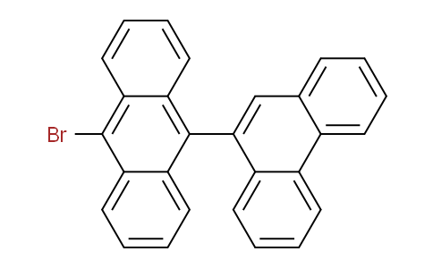 CAS No. 845457-53-6, 9-Bromo-10-(phenanthren-9-yl)anthracene