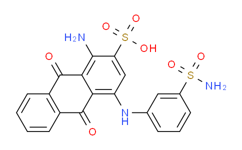CAS No. 500363-63-3, 1-Amino-9,10-dioxo-4-(3-sulfamoylanilino)anthracene-2-sulfonic acid
