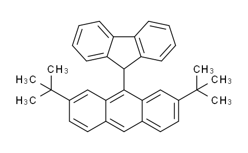 CAS No. 1416372-39-8, 2,7-Di-tert-butyl-9-(9H-fluoren-9-yl)anthracene