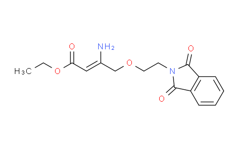 CAS No. 265136-65-0, ethyl (Z)-3-amino-4-(2-(1,3-dioxoisoindolin-2-yl)ethoxy)but-2-enoate