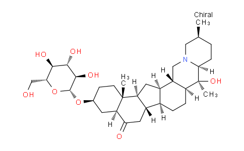 CAS No. 32685-93-1, (3S,4aS,6aS,6bS,8aS,9S,9aS,12S,15aS,15bR,16aS,16bR)-9-hydroxy-9,12,16b-trimethyl-3-(((2R,3R,4S,5S,6R)-3,4,5-trihydroxy-6-(hydroxymethyl)tetrahydro-2H-pyran-2-yl)oxy)docosahydrobenzo[4,5]indeno[1,2-h]pyrido[1,2-b]isoquinolin-5(1H)-one