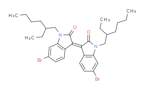 CAS No. 1147124-23-9, (Z)-6,6'-dibromo-1,1'-bis(2-ethylhexyl)-[3,3'-biindolinylidene]-2,2'-dione