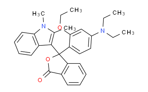 CAS No. 38880-20-5, 3-(4-(diethylamino)-2-ethoxyphenyl)-3-(1,2-dimethyl-1H-indol-3-yl)isobenzofuran-1(3H)-one