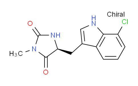 CAS No. 852391-20-9, (S)-5-((7-chloro-1H-indol-3-yl)methyl)-3-methylimidazolidine-2,4-dione