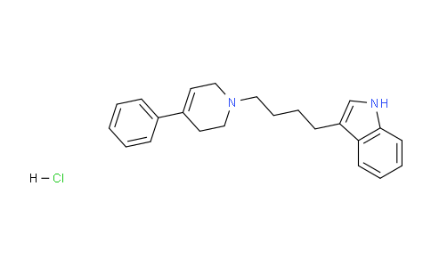 CAS No. 73966-59-3, 3-(4-(4-Phenyl-5,6-dihydropyridin-1(2H)-yl)butyl)-1H-indole hydrochloride