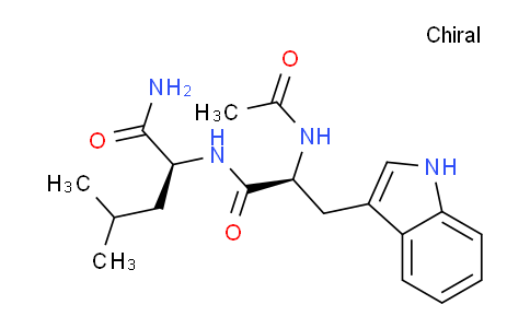 CAS No. 65356-77-6, (S)-2-((S)-2-Acetamido-3-(1H-indol-3-yl)propanamido)-4-methylpentanamide