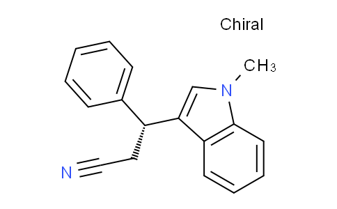 CAS No. 429689-25-8, (R)-3-(1-Methyl-1H-indol-3-yl)-3-phenylpropanenitrile
