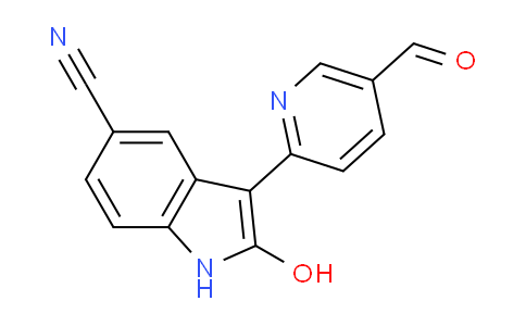 CAS No. 1246214-45-8, 3-(5-Formylpyridin-2-yl)-2-hydroxy-1H-indole-5-carbonitrile