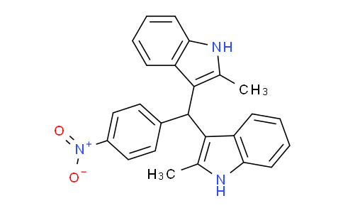 CAS No. 6340-89-2, 3,3'-((4-Nitrophenyl)methylene)bis(2-methyl-1H-indole)
