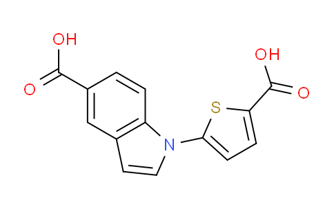 CAS No. 93104-74-6, 1-(5-Carboxythiophen-2-yl)-1H-indole-5-carboxylic acid
