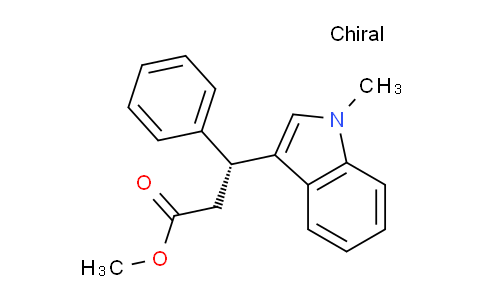 CAS No. 429689-16-7, (R)-Methyl 3-(1-methyl-1H-indol-3-yl)-3-phenylpropanoate