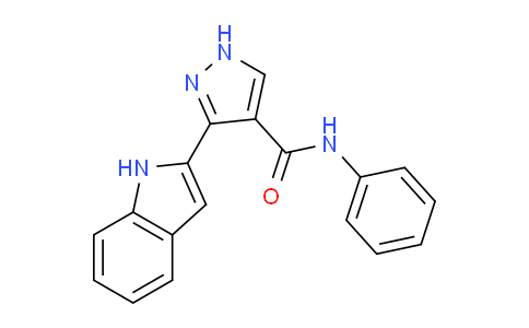 CAS No. 827318-55-8, 3-(1H-Indol-2-yl)-N-phenyl-1H-pyrazole-4-carboxamide