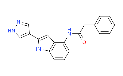 CAS No. 827318-35-4, N-(2-(1H-Pyrazol-4-yl)-1H-indol-4-yl)-2-phenylacetamide