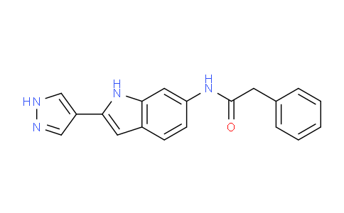 CAS No. 827318-37-6, N-(2-(1H-Pyrazol-4-yl)-1H-indol-6-yl)-2-phenylacetamide