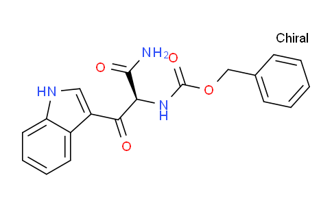 CAS No. 1217681-10-1, (S)-Benzyl (1-amino-3-(1H-indol-3-yl)-1,3-dioxopropan-2-yl)carbamate
