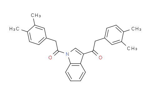 CAS No. 6859-25-2, 1,1'-(1H-Indole-1,3-diyl)bis(2-(3,4-dimethylphenyl)ethanone)