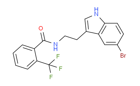 CAS No. 920537-71-9, N-(2-(5-Bromo-1H-indol-3-yl)ethyl)-2-(trifluoromethyl)benzamide