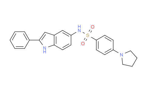 MC741619 | 919490-46-3 | N-(2-Phenyl-1H-indol-5-yl)-4-(pyrrolidin-1-yl)benzenesulfonamide