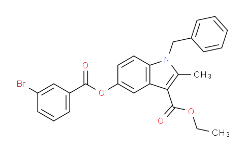 CAS No. 4608-97-3, Ethyl 1-benzyl-5-((3-bromobenzoyl)oxy)-2-methyl-1H-indole-3-carboxylate