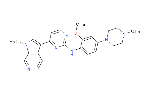 CAS No. 1594092-37-1, N-(2-Methoxy-4-(4-methylpiperazin-1-yl)phenyl)-4-(1-methyl-1H-pyrrolo[2,3-c]pyridin-3-yl)pyrimidin-2-amine
