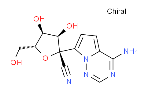 CAS No. 1191237-69-0, (2R,3R,4S,5R)-2-(4-aminopyrrolo[2,1-f][1,2,4]triazin-7-yl)-3,4-dihydroxy-5-(hydroxymethyl)oxolane-2-carbonitrile