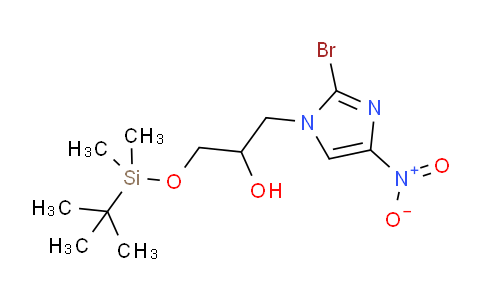 CAS No. 1100750-09-1, 1-(2-bromo-4-nitro-1H-imidazol-1-yl)-3-{[tert-butyl(dimethyl)silyl]oxy}-2-propanol
