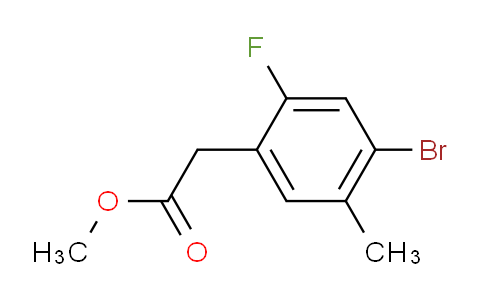 MC741683 | 1952356-60-3 | Methyl 4-Bromo-2-fluoro-5-methylphenylacetate