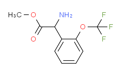 CAS No. 1218713-63-3, methyl 2-amino-2-[2-(trifluoromethoxy)phenyl]acetate