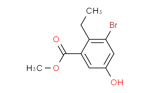 CAS No. 2098546-33-7, methyl 3-bromo-2-ethyl-5-hydroxybenzoate