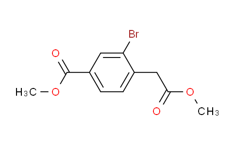 CAS No. 1069114-91-5, methyl 3-bromo-4-(2-methoxy-2-oxoethyl)benzoate