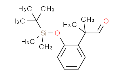 CAS No. 2338684-90-3, 2-[2-[tert-butyl(dimethyl)silyl]oxyphenyl]-2-methylpropanal