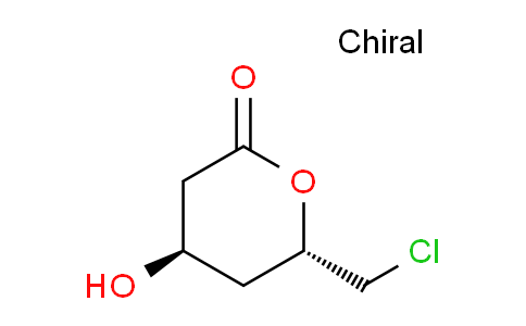 CAS No. 391218-14-7, 2H-Pyran-2-one, 6-(chloromethyl)tetrahydro-4-hydroxy-, (4R,6S)-
