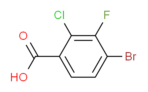CAS No. 1807036-03-8, 4-bromo-2-chloro-3-fluorobenzoic acid