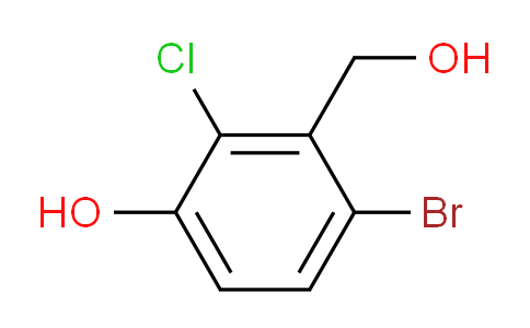 CAS No. 1255206-92-8, 4-bromo-2-chloro-3-(hydroxymethyl)phenol