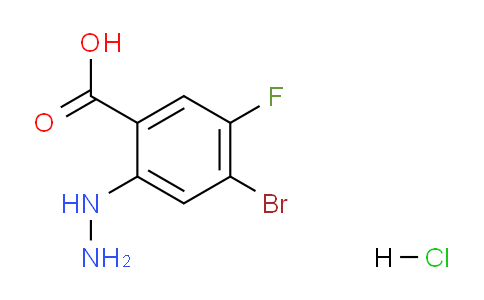 CAS No. 1643156-18-6, 4-bromo-5-fluoro-2-hydrazinylbenzoic acid;hydrochloride