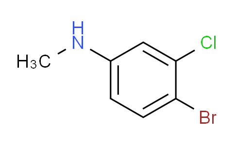 CAS No. 1233505-99-1, 4-bromo-3-chloro-N-methylaniline