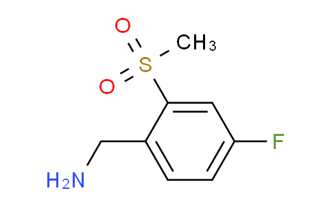 CAS No. 519032-10-1, (4-fluoro-2-methylsulfonylphenyl)methanamine