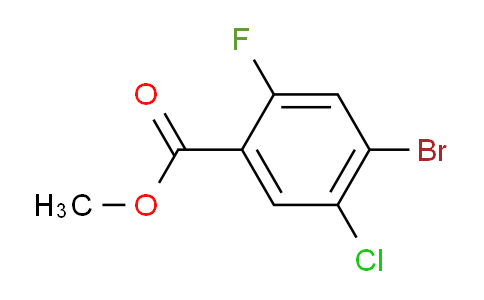 CAS No. 1379366-11-6, methyl 4-bromo-5-chloro-2-fluorobenzoate