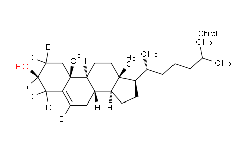 CAS No. 92543-08-3, (3S,8S,9S,10R,13R,14S,17R)-2,2,3,4,4,6-hexadeuterio-17-[(1R)-1,5-dimethylhexyl]-10,13-dimethyl-1,7,8,9,11,12,14,15,16,17-decahydrocyclopenta[a]phenanthren-3-ol